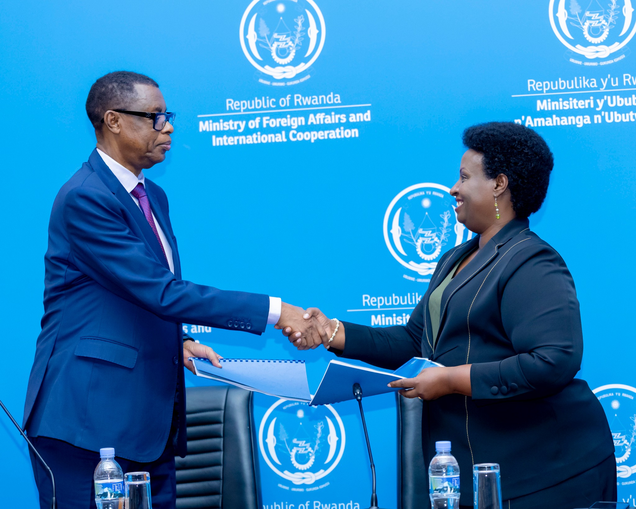 Handover ceremony today at the Rwanda Ministry of Foreign Affairs ...