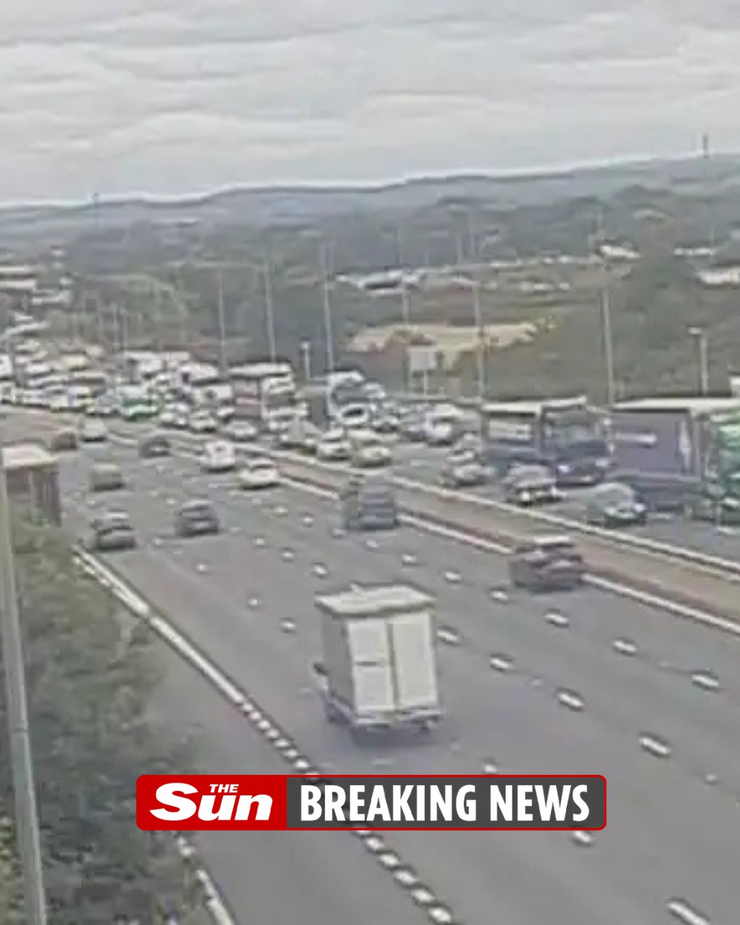The Sun - Motorway near major UK airport closed in both directions ...