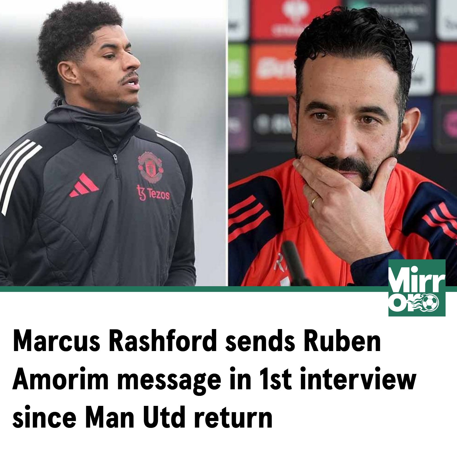 Mirror - 💣💣 He's sent a strong message to the Manchester United boss 👀 ...