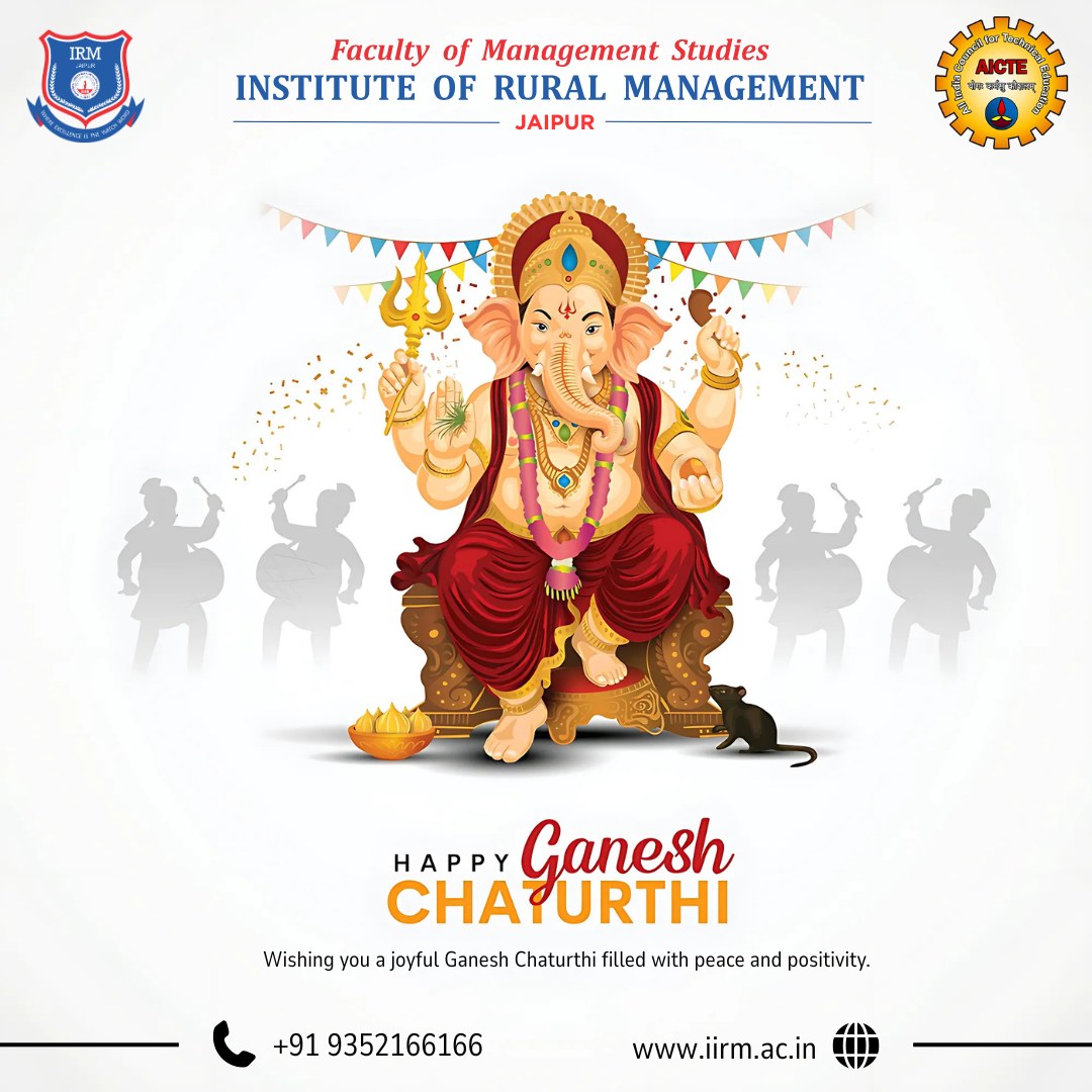 Institute of Rural Management, Jaipur - FMS IRM is proud and happy to ...