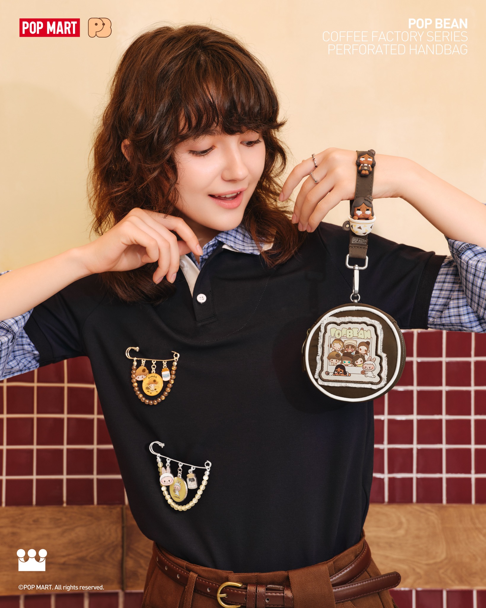 POP BEAN COFFEE FACTORY SERIES-ACCESSORIES (LABUBU APRON / HANDBAG