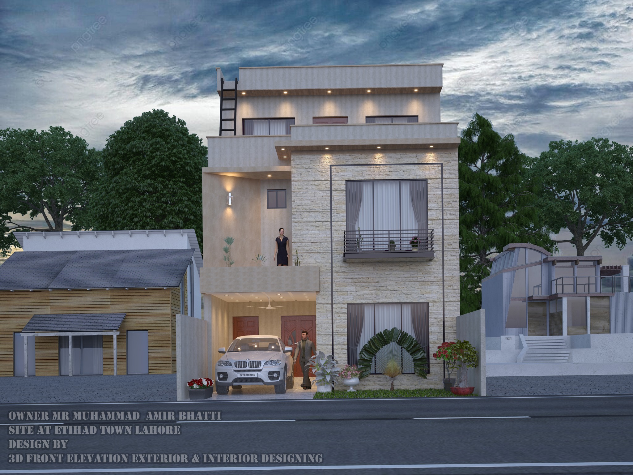 3D... - 3D Front Elevation Exterior & Interior Designing