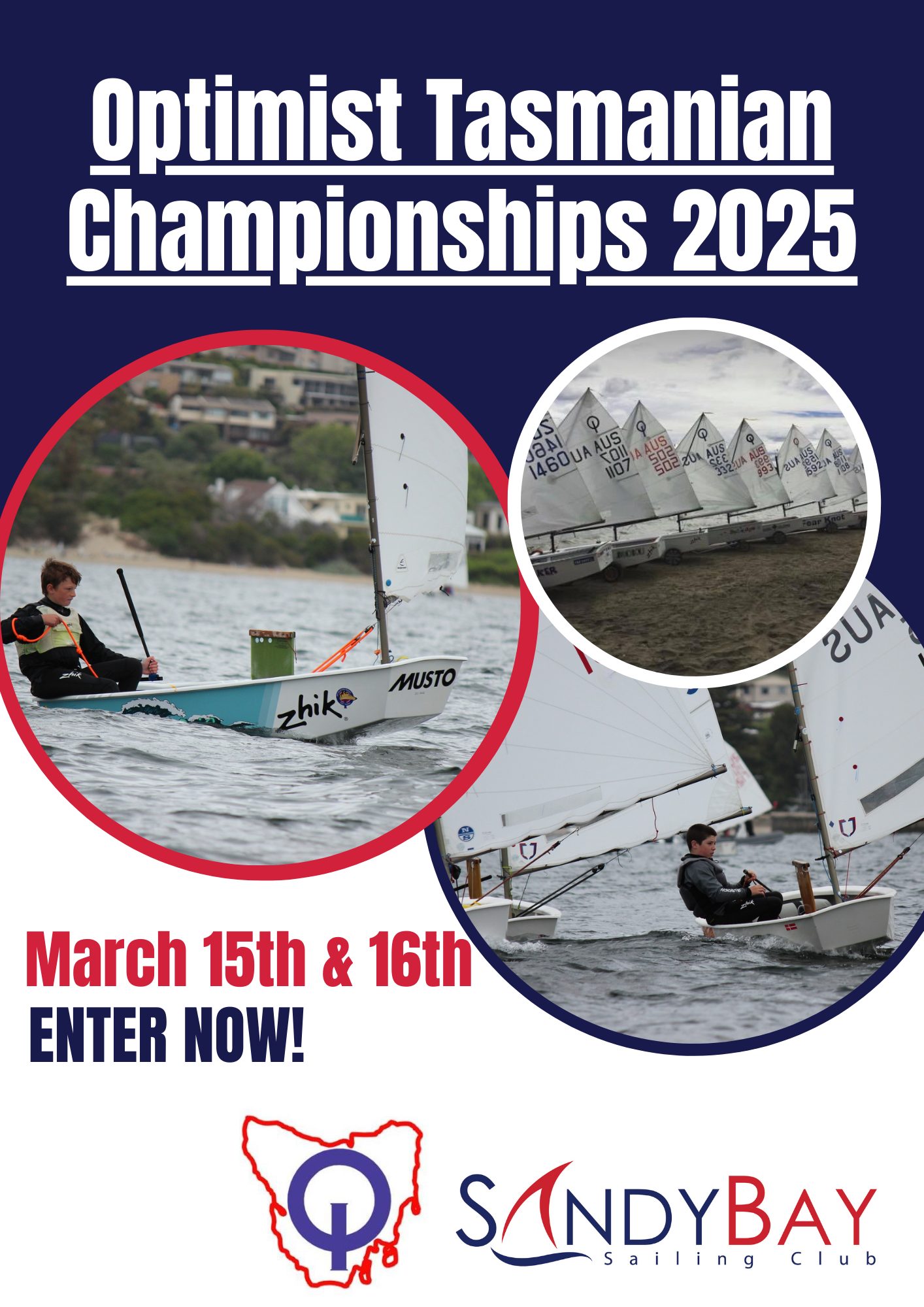 THIS WEEKEND -2025 TASMANIAN OPTI... - Sandy Bay Sailing Club | Facebook