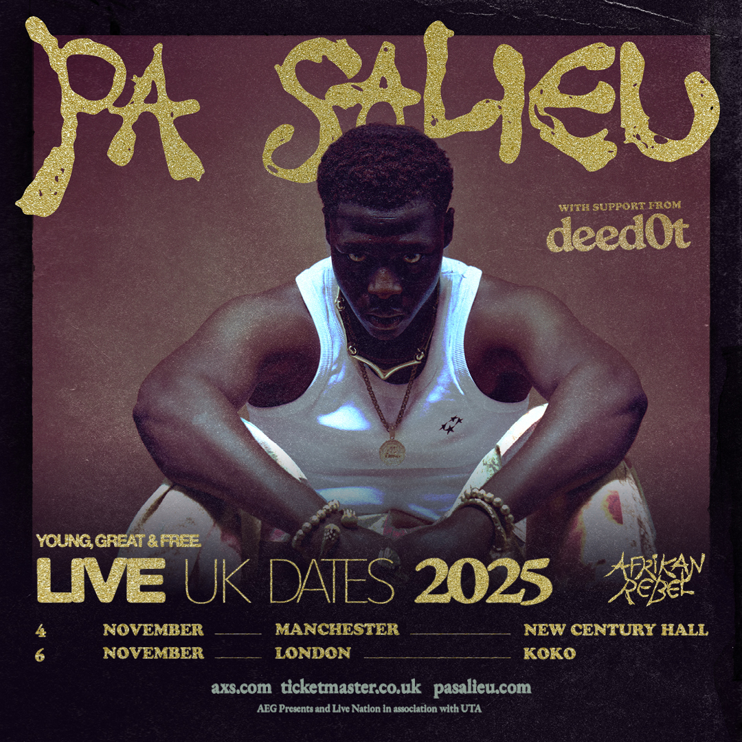 AEG - JUST ANNOUNCED! Pa Salieu with special guest deed0t | UK TOUR ...