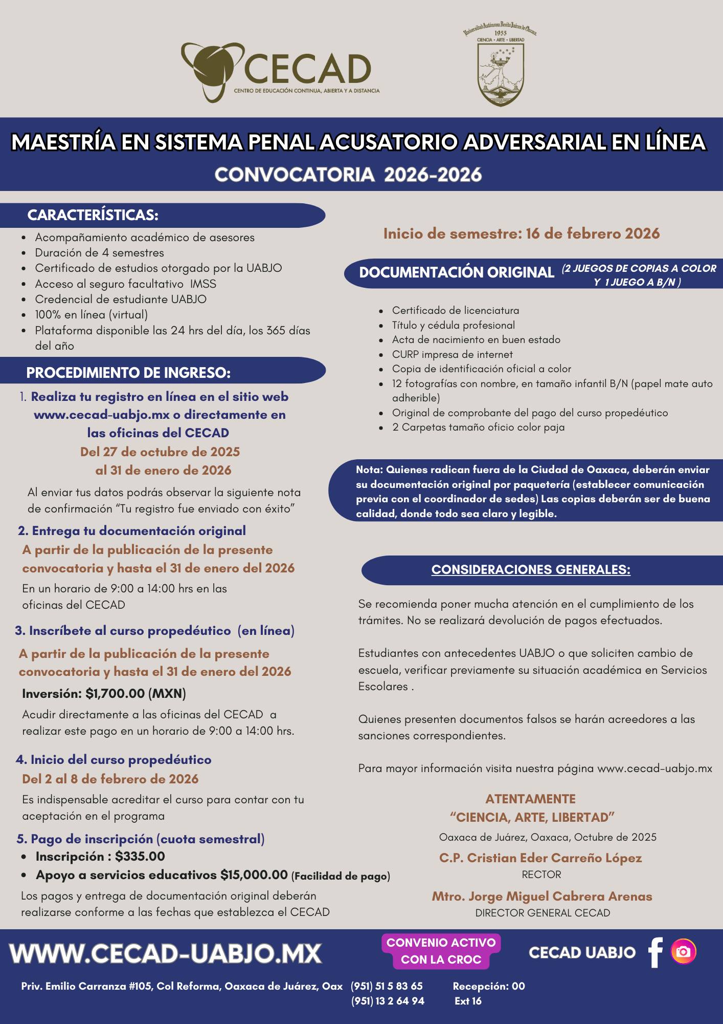 CECAD - En el CECAD-UABJO te ofertamos planes de estudio en línea ...