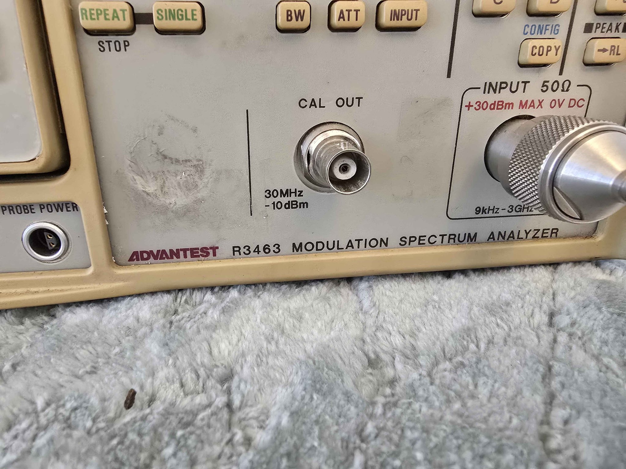 Advantest R3463 RF Modulation Spectrum Analyzer 9kHz-3GHz GPIB Japan ...