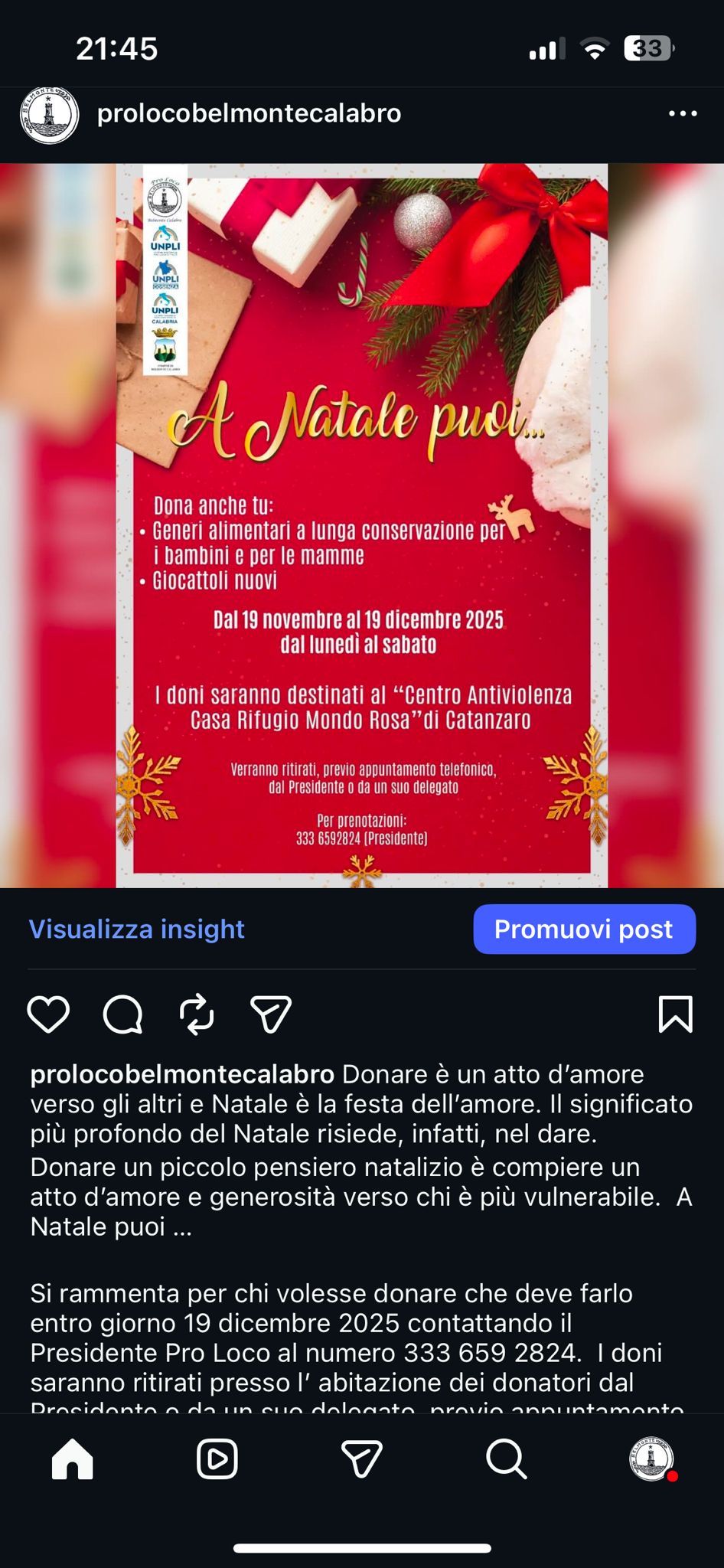 Pro - Donare è un atto d’amore verso gli altri e Natale è la festa dell ...