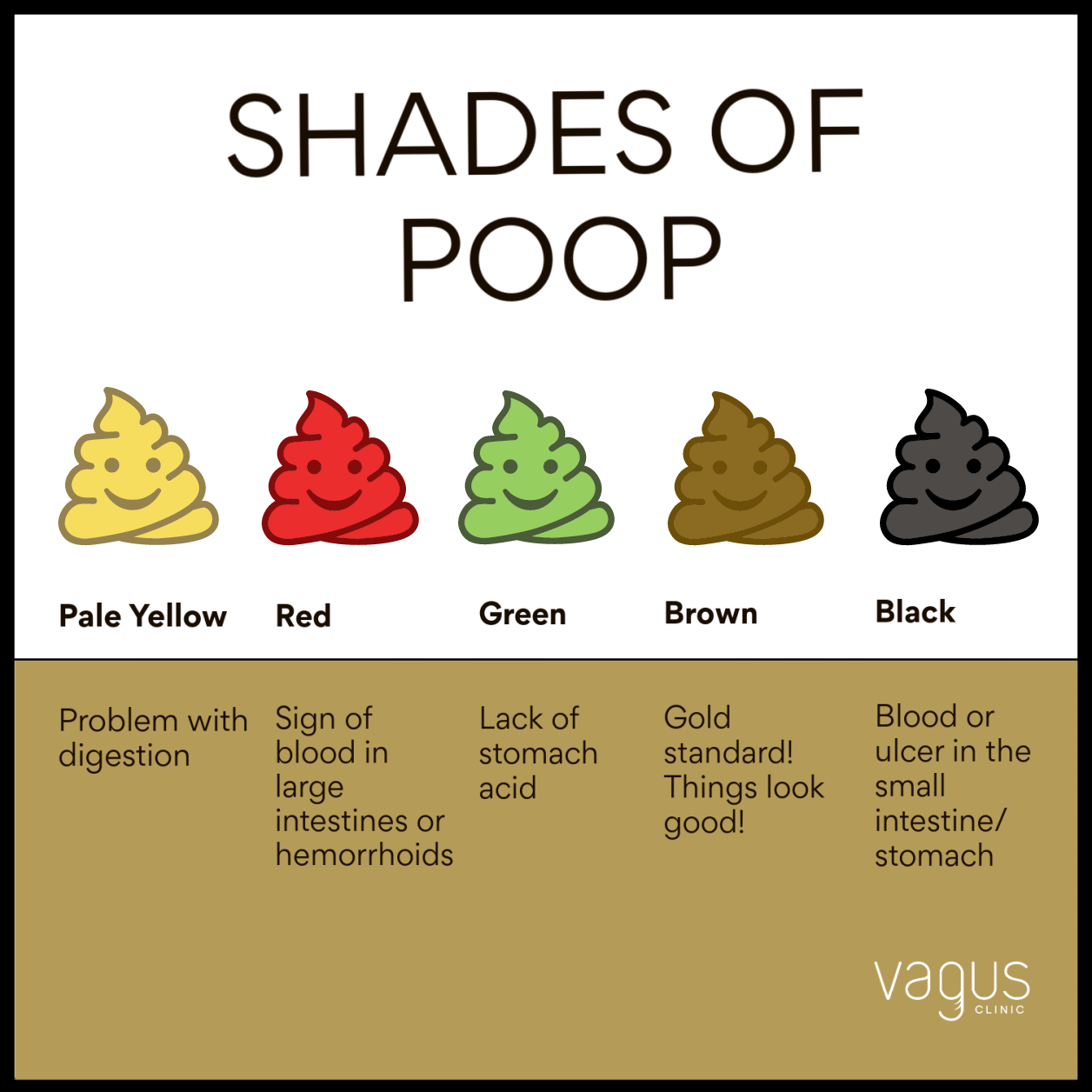 Vagus Clinic - What's the colour of your poop telling you?...