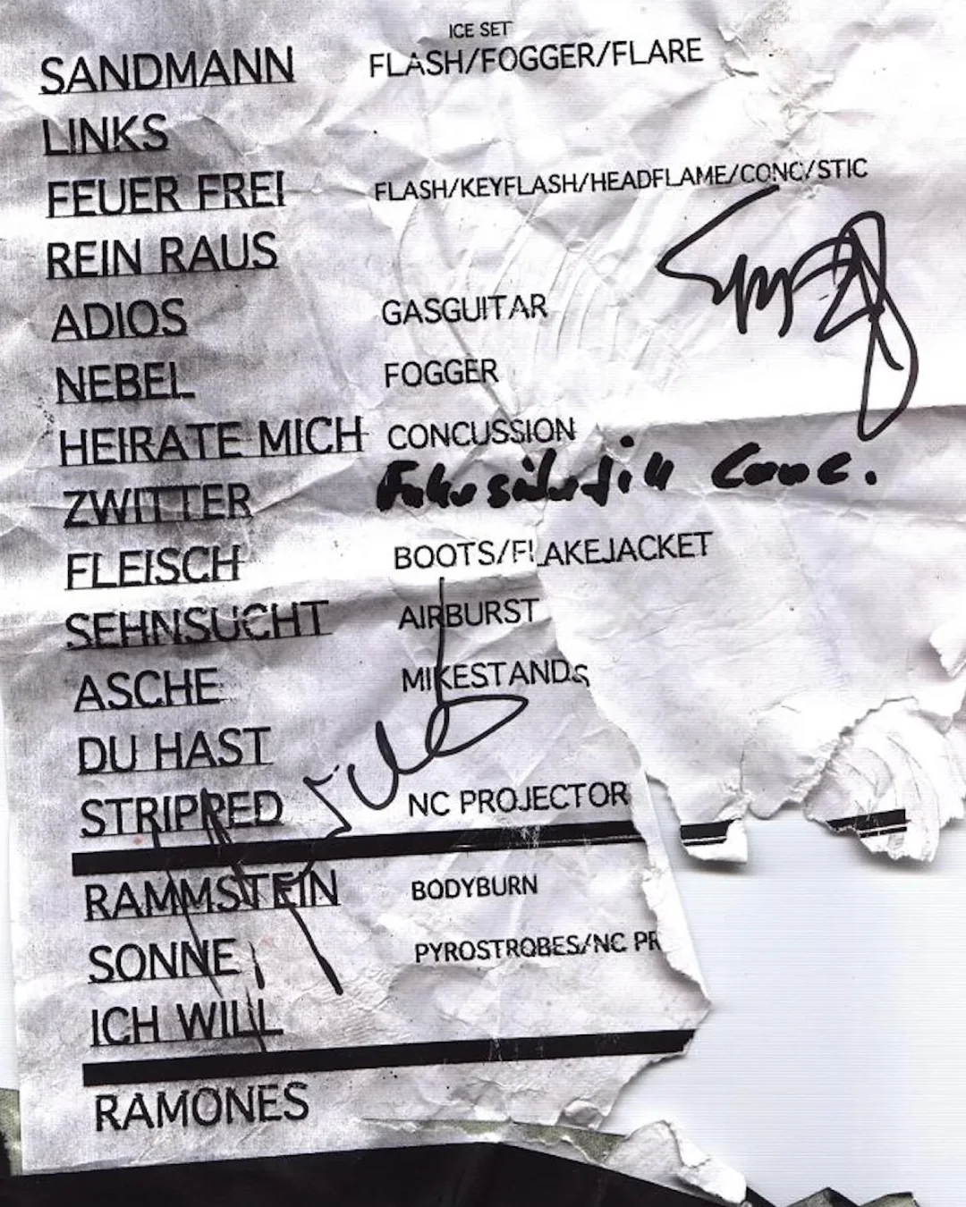 RammWiki - Yet another confirmed Rammstein setlist! This time, it's ...