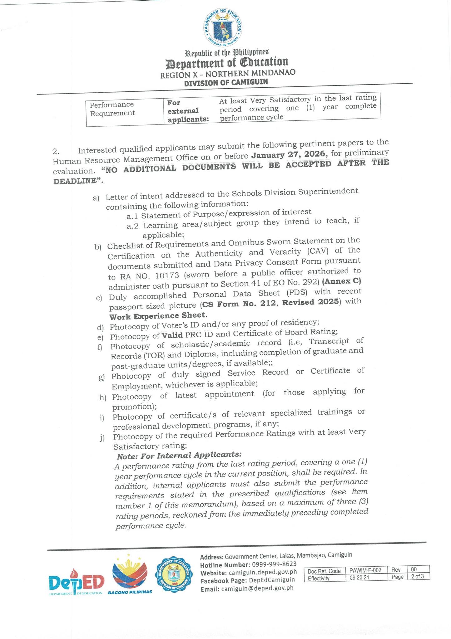 DepEd Camiguin - Human Resource Unit | Facebook