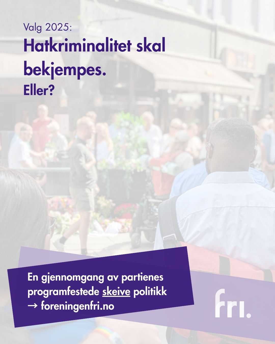 FRI - FRIs guide til stortingsvalget 2025. The queer vote goes to ...