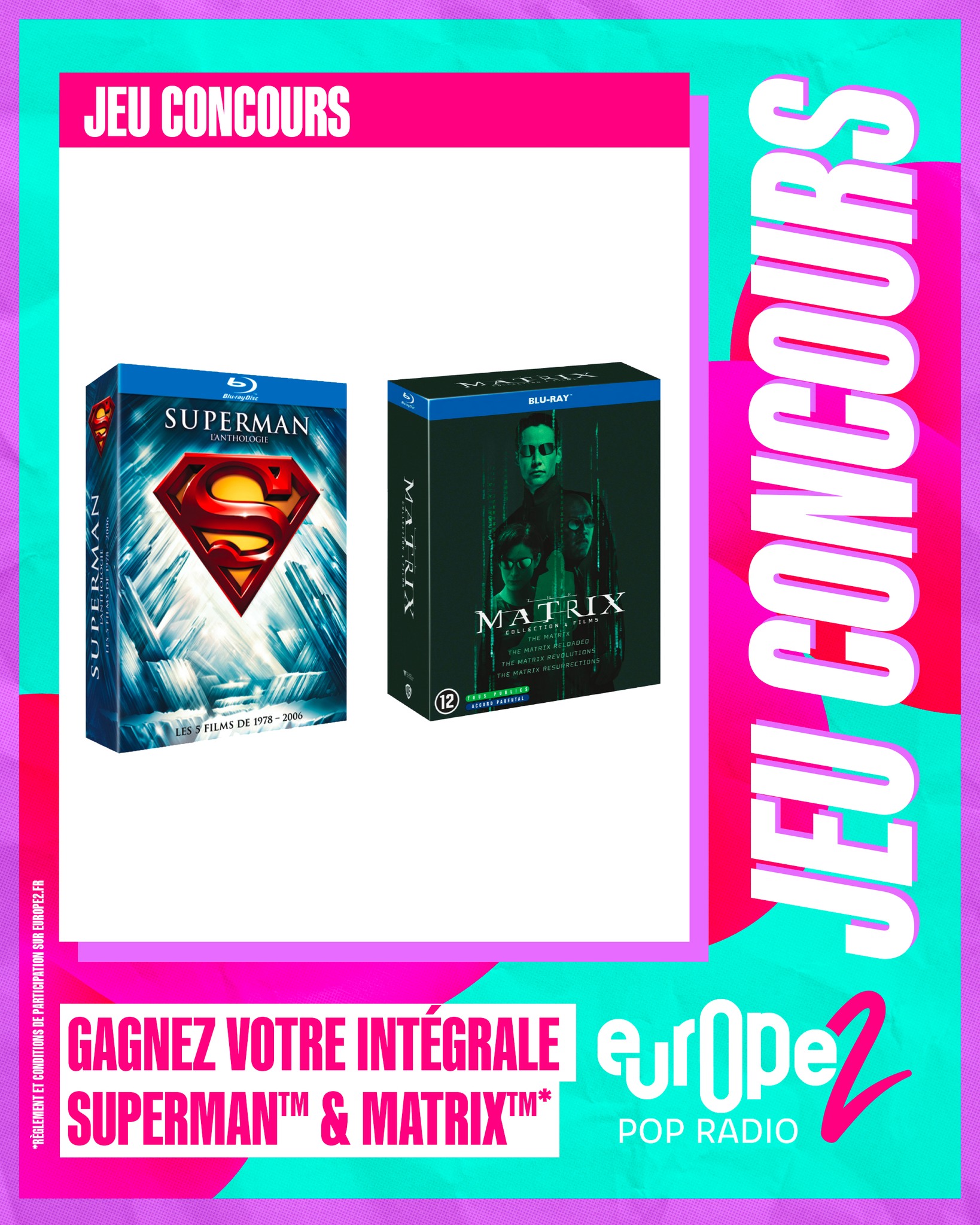Europe 2 - Gagnez votre intégrale Superman & Matrix avec... | Facebook