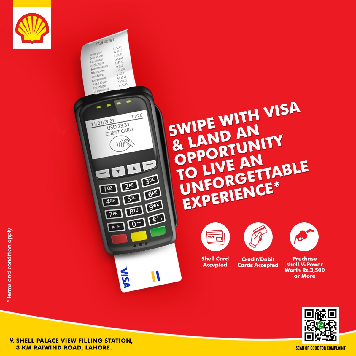 We accept both Visa & Master Card to... - Shell Palace View | Facebook