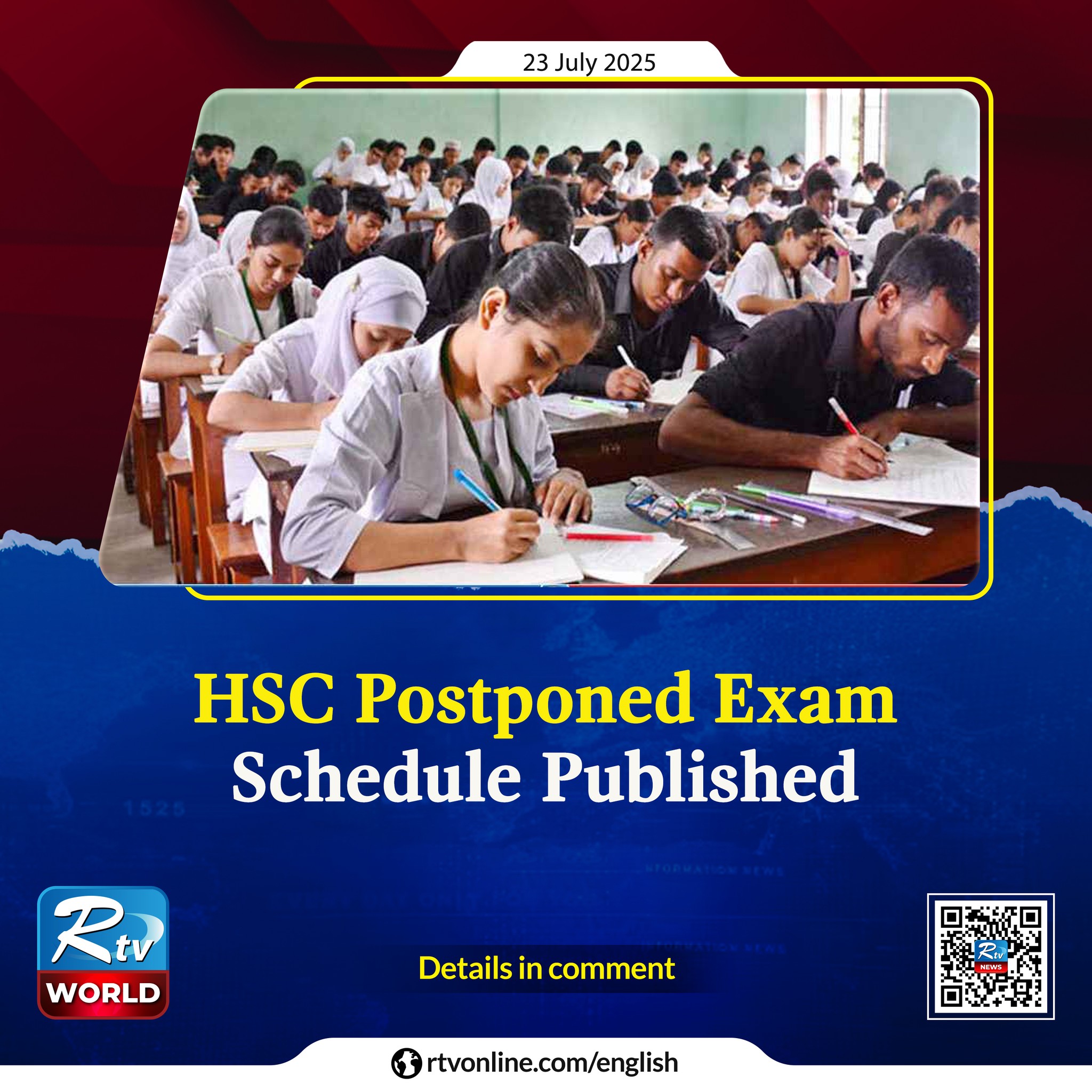 Rtv World - The revised schedule for the ongoing Higher... | Facebook