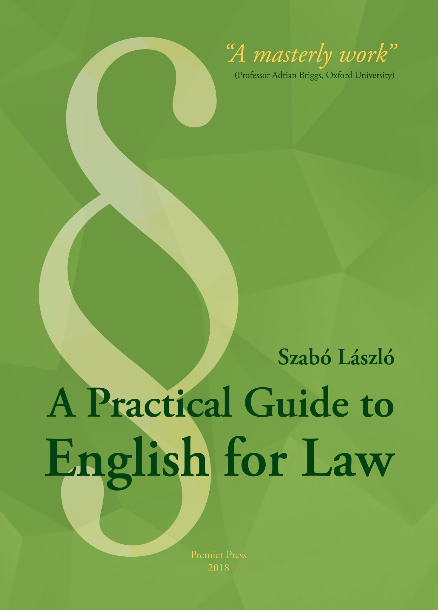 Absolute Legal English Book (English for International Law) By