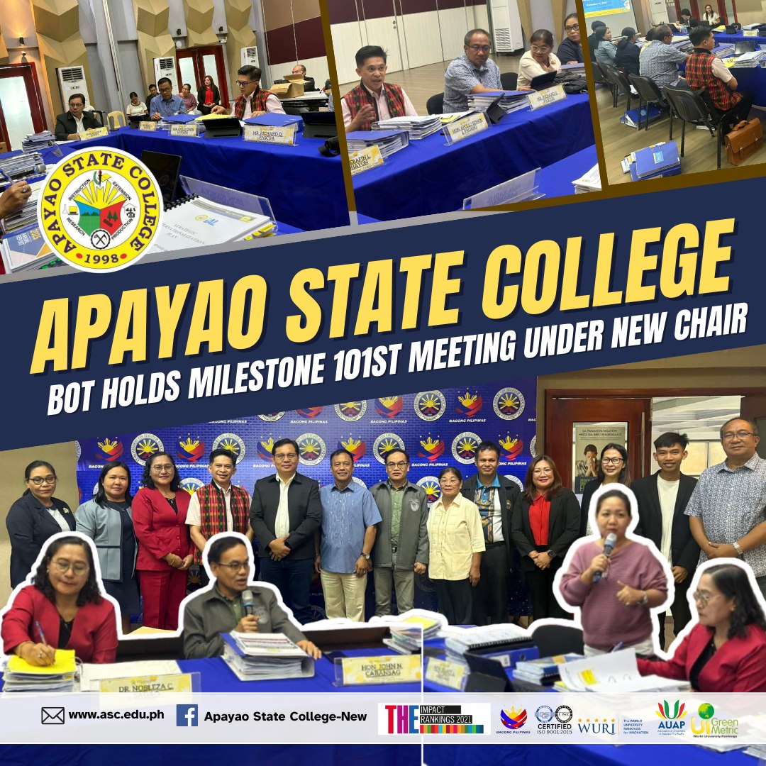 ASC BOT holds milestone 101st... - Apayao State College - New | Facebook