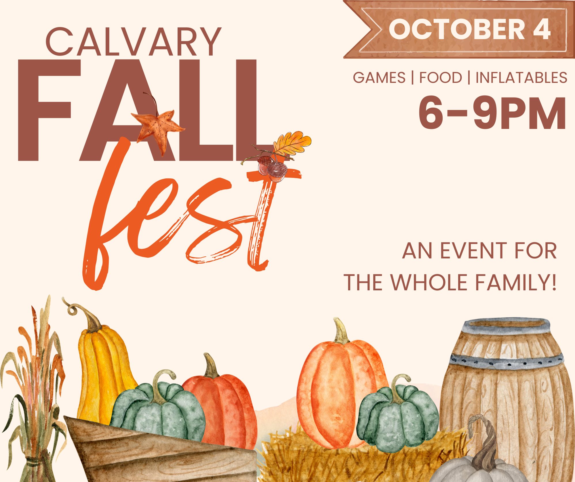 🍂 Calvary Fall Fest is almost... - Calvary Evangelical Church | Facebook
