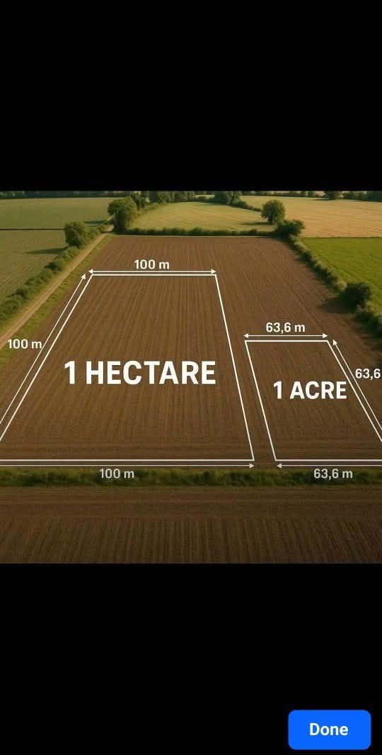 CHUXZ - THE DIFFERENCE BETWEEN HECTARE AND ACRE: Let's break down the ...