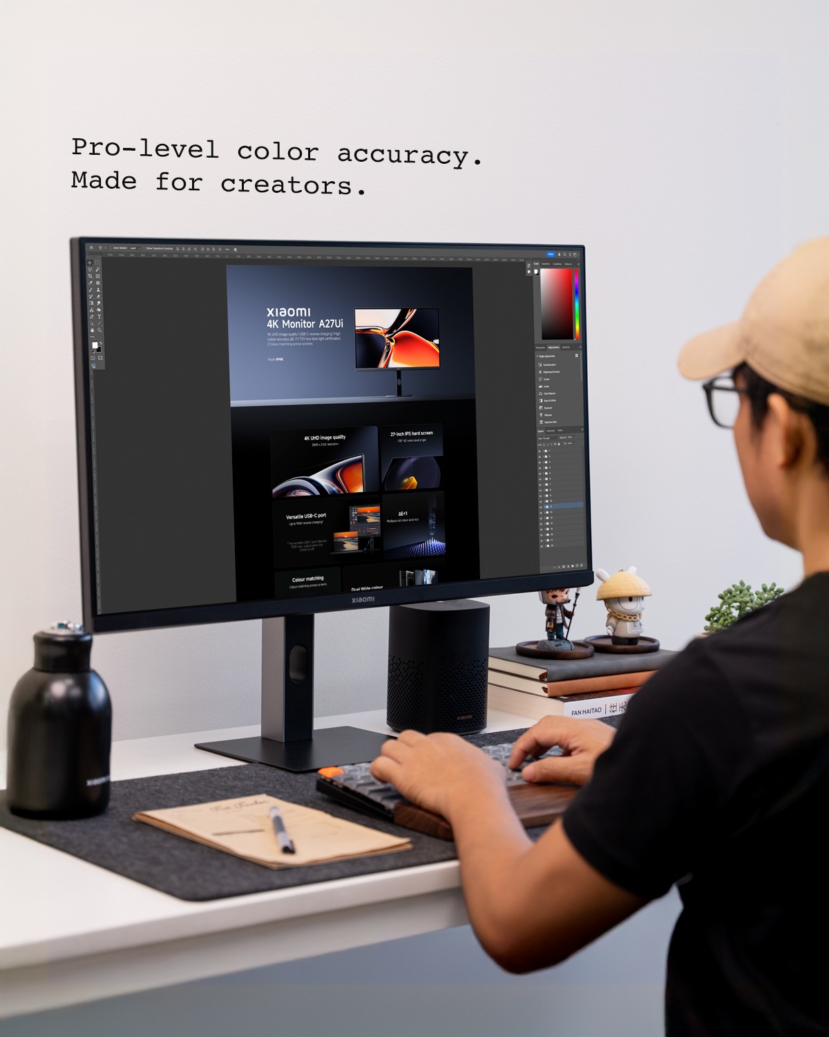 Level up your creative workflow with Xiaomi 4K Monitor A27Ui 
