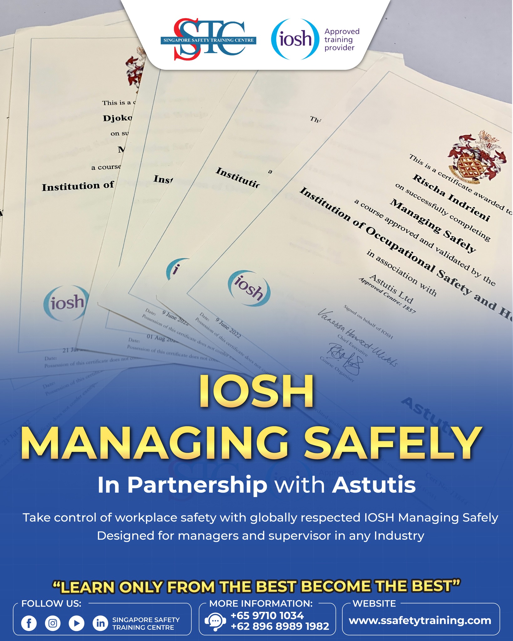Singapore - Enhance Your Safety Standards with IOSH Managing Safely at ...