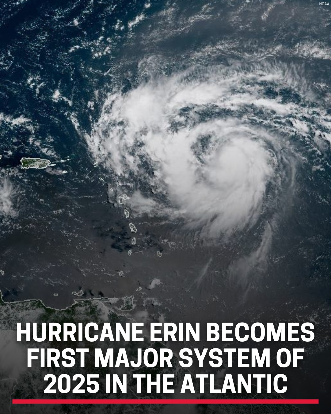 KCTV5 - JUST IN: Hurricane Erin becomes first major system of 2025 in ...