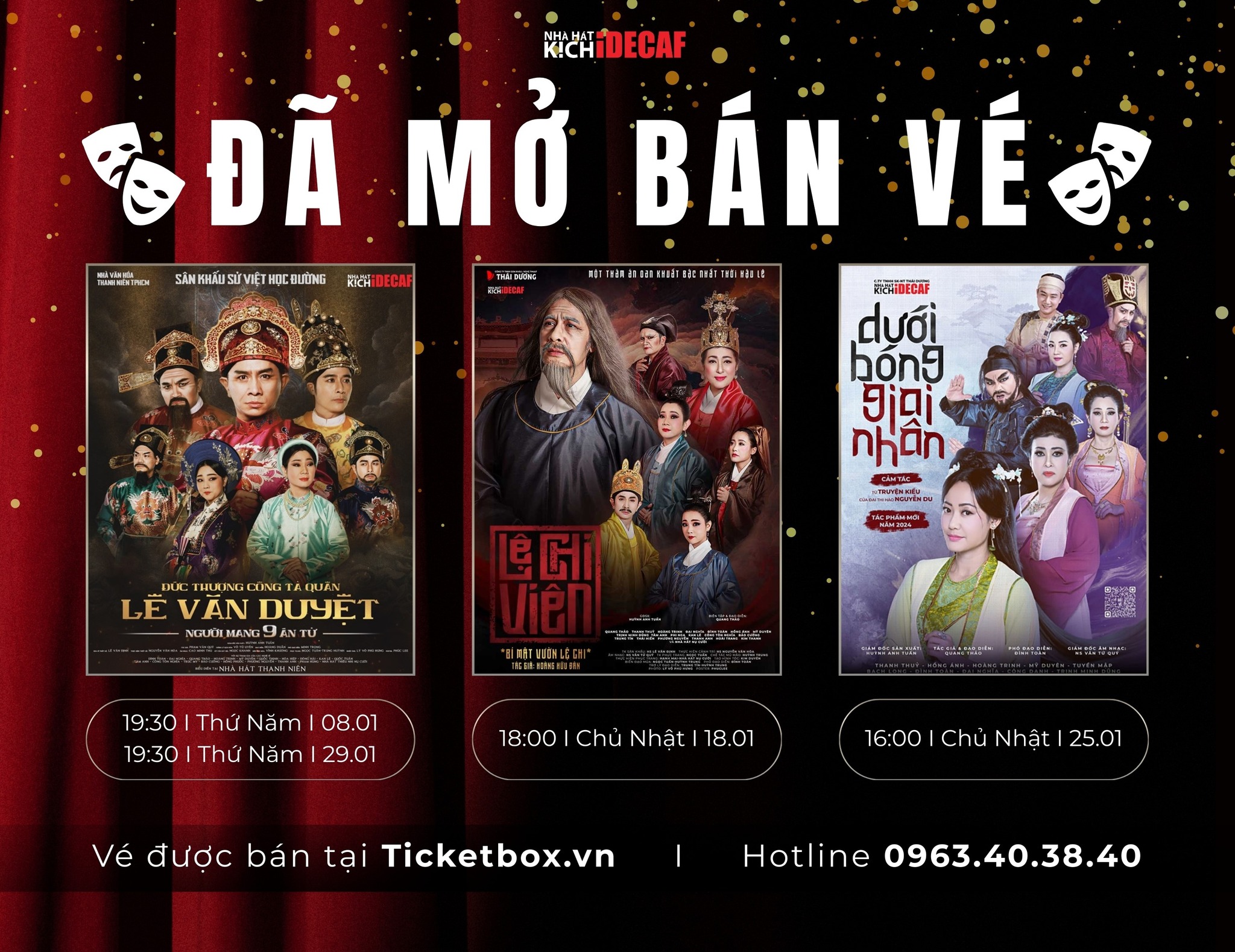 Kịch Idecaf - 🎭Sân Khấu Lịch Sử và Văn Học MỞ BÁN VÉ CHO 3... | Facebook