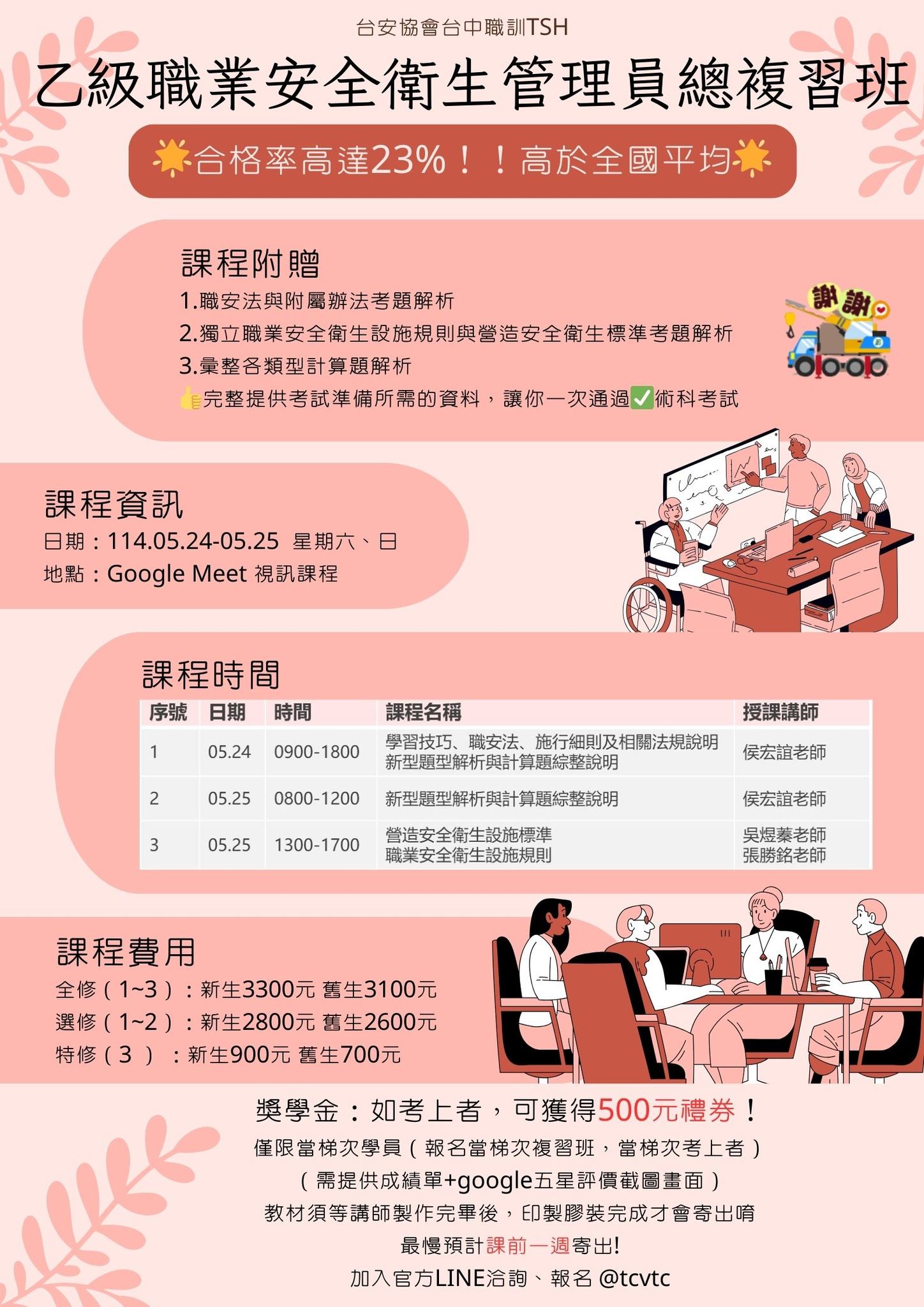 🔥【高合格率💯！第二梯次職業安全衛生複習班】🔥... - 台灣安全衛生協會附設台中職業訓練中心 | Facebook