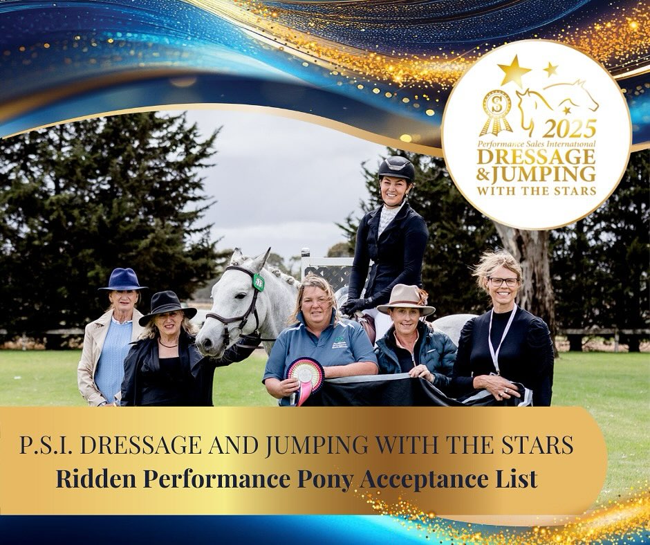 PSI - Performance Pony acceptance list : https://djwts.org.au/wp ...