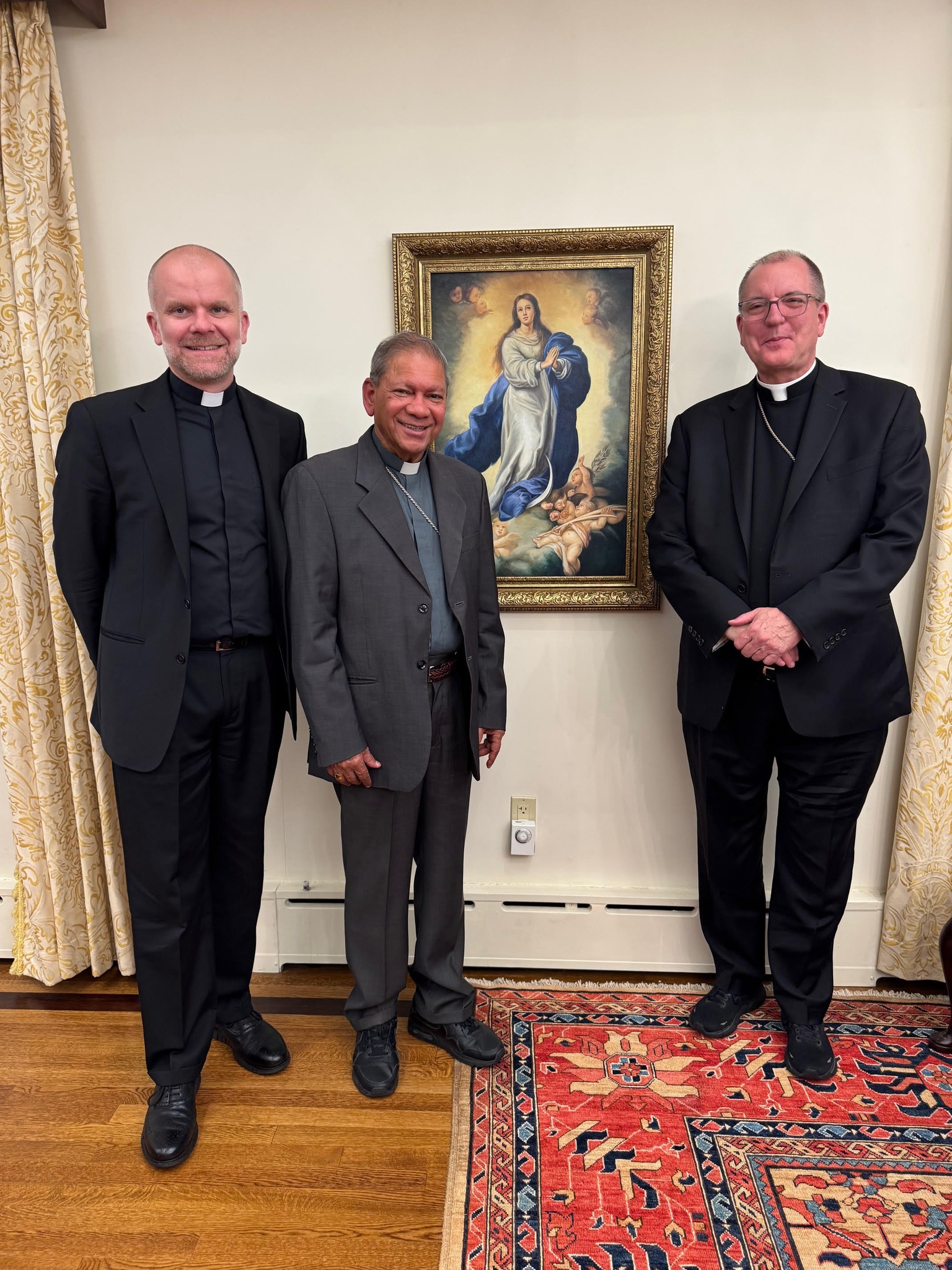 Diocese - Bishop Barres hosted Archbishop Felix Machado, Bishop ...