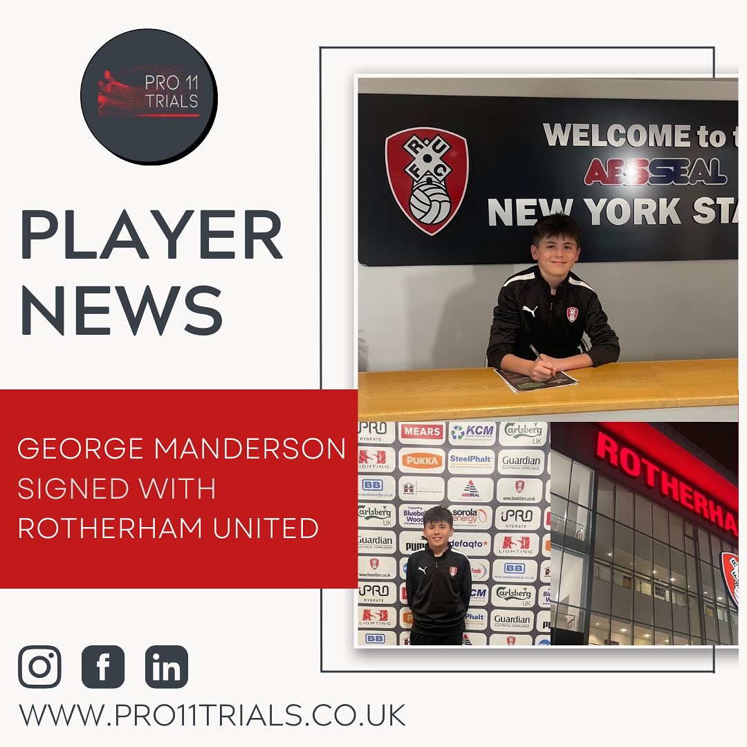 This is George Manderson who has... - Pro11 Football Trials | Facebook