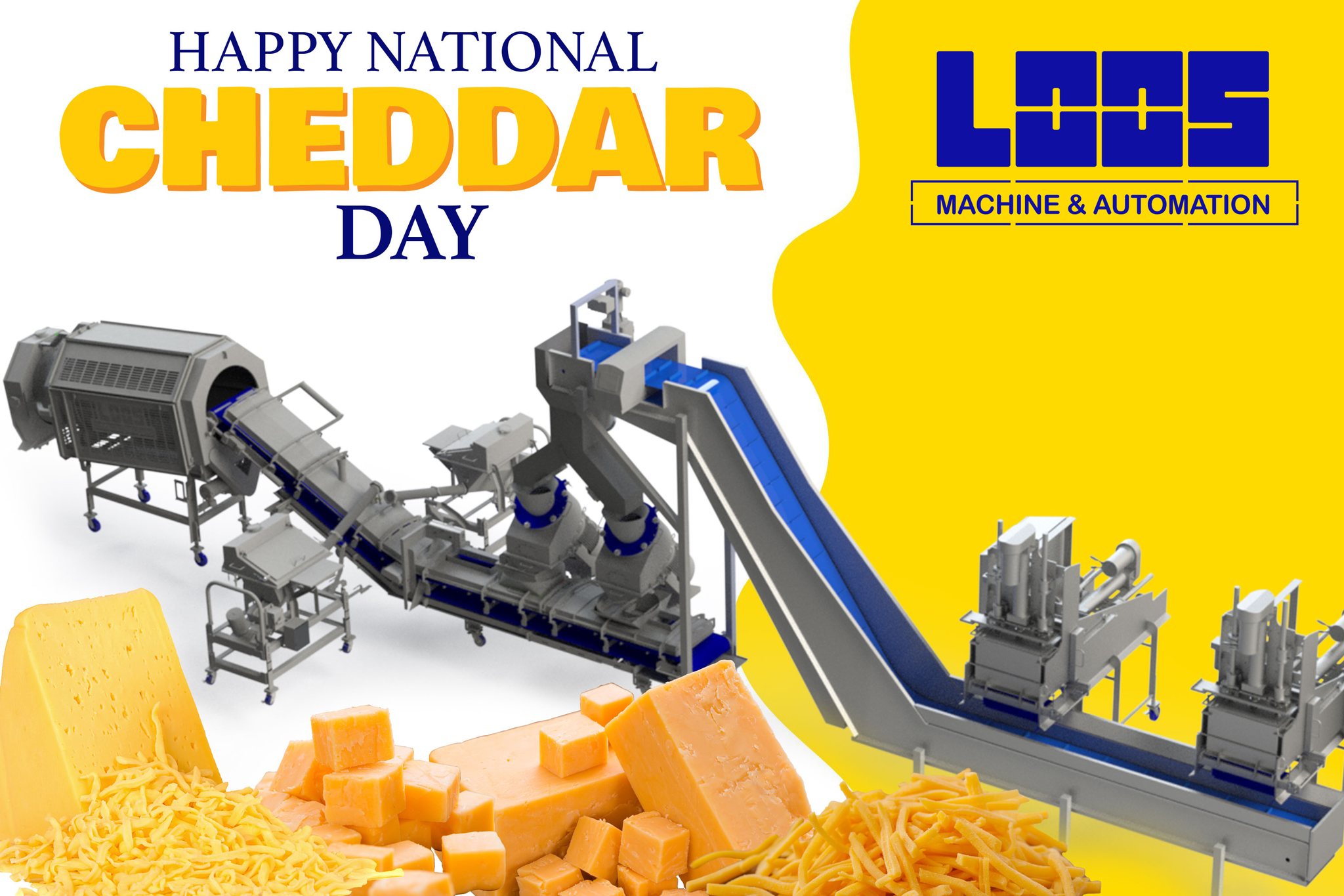 Loos - 🧀 Happy National Cheddar Day! 🧀 At Loos Machine & Automation, we ...