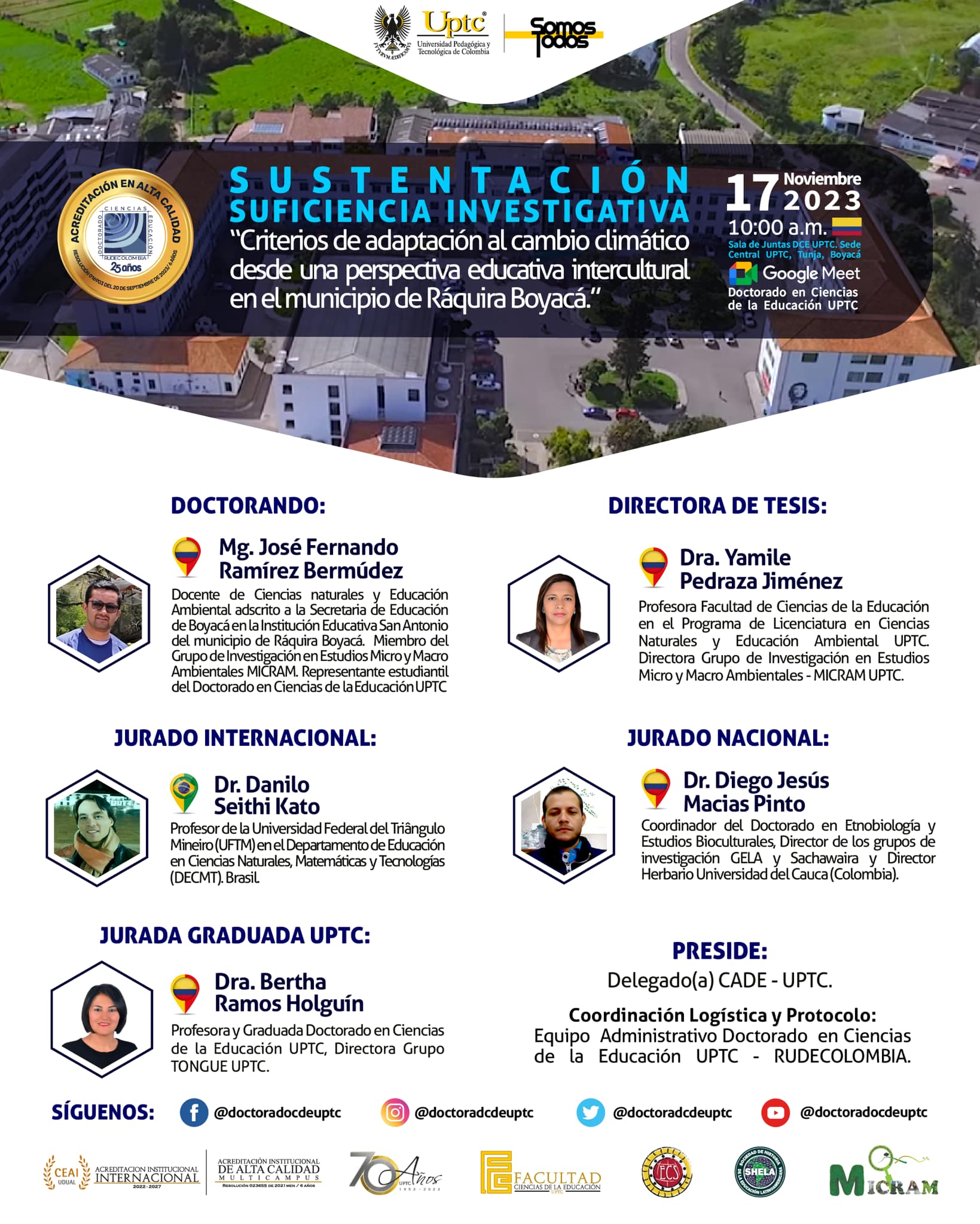 #eventosacadém... - Doctorado en Ciencias de la Educación UPTC