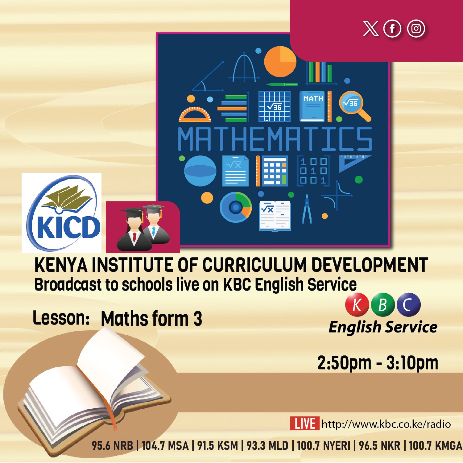 📢 📐 Get ready for a Maths Form 3... - KBC English Service | Facebook