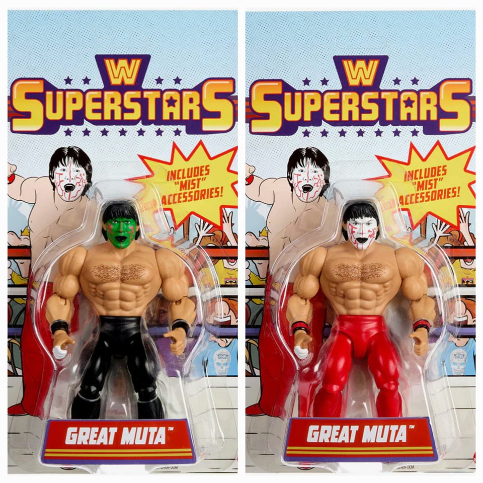 KEIJI MUTOU & GREAT MUTA フィギュア２体セット Keiji Mutoh posted a photo of the New Great Muta figure that