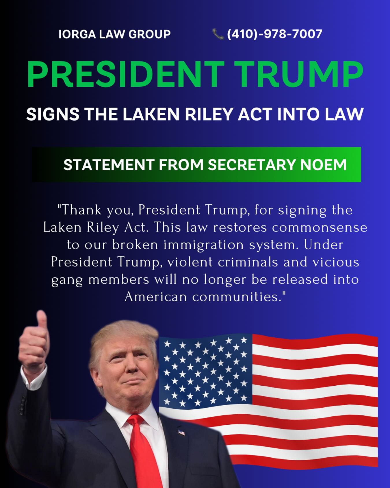 Anastasia - 🚨 The Laken Riley Act Is Now Law 🚨 On January 29, 2025 ...