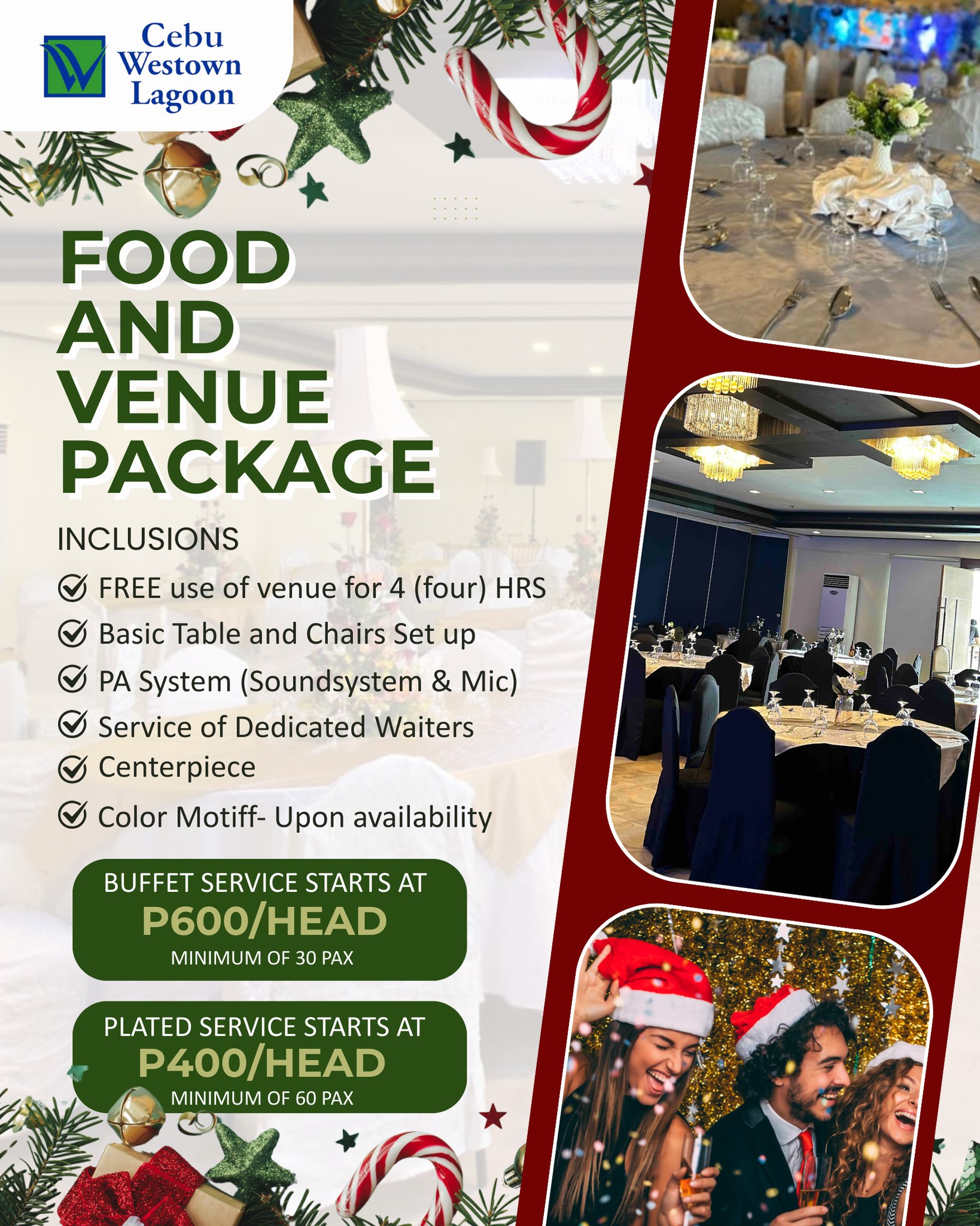 CEBU - 🎄 Don’t wait for the rush, secure your Christmas Party Package ...