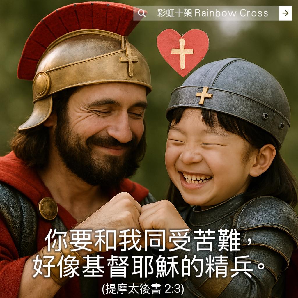 我愛主耶穌 I love Jesus 彩虹十架 Rainbow Cross - (詩篇 8:3-4) 我觀看你指頭所造的天，並你所陳設的月亮 ...