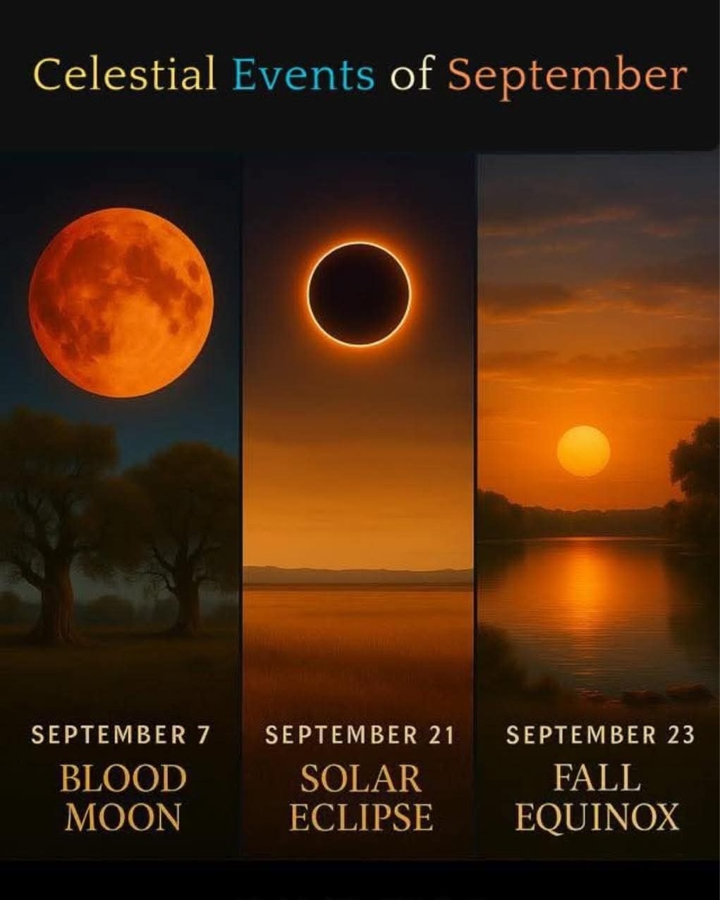 Amazing - 🌕 Celestial Events of September 2025 🌑☀️ This September ...