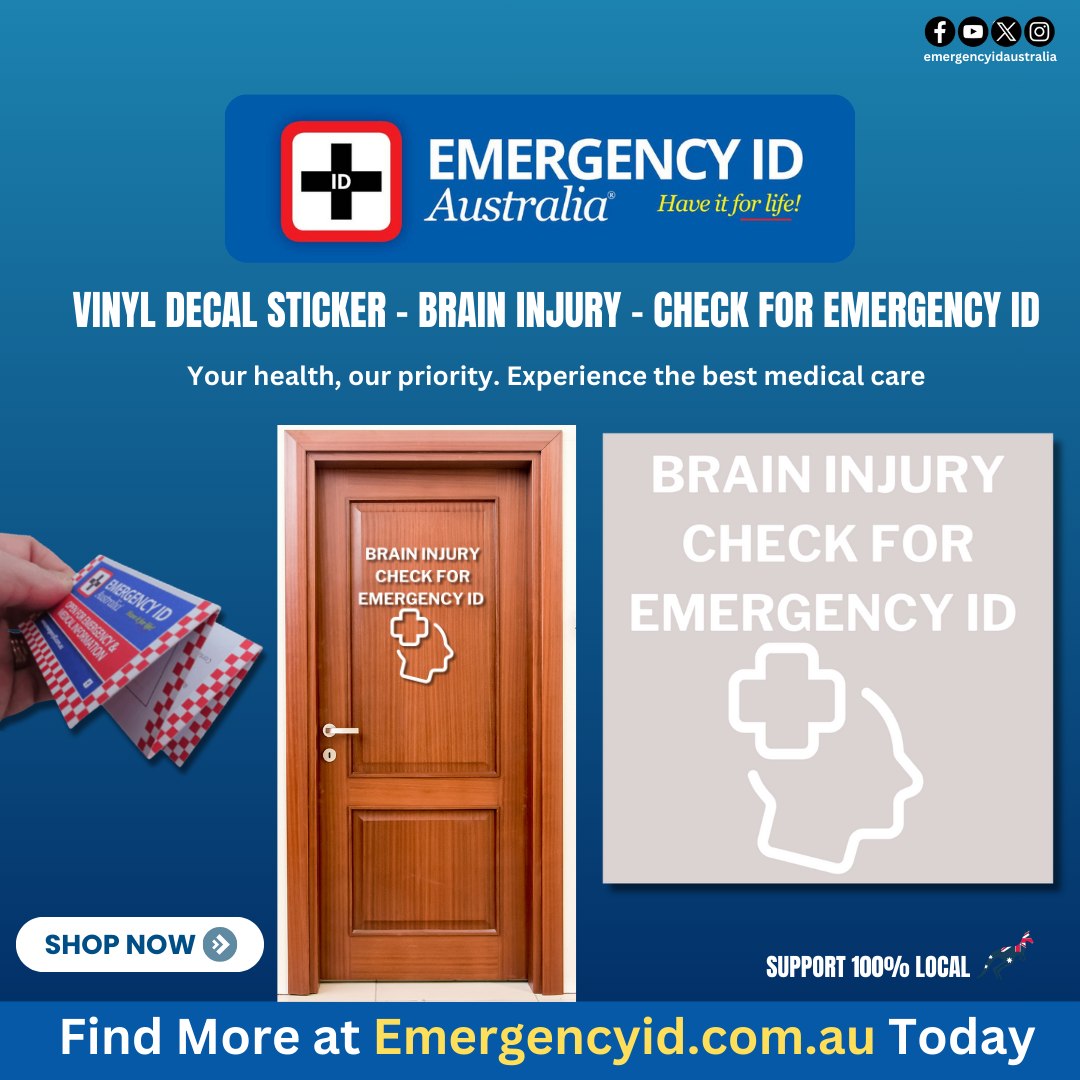 🧠 Medical Alert – Brain Injury... - Emergency ID Australia | Facebook