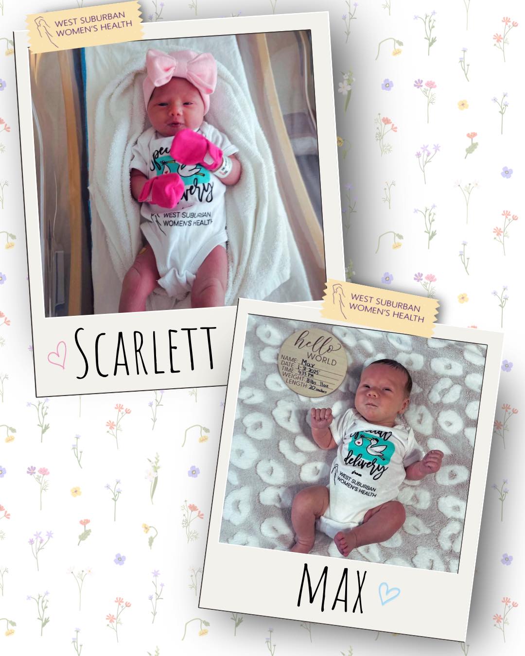 West - We LOVE our WSWH babies!! 🩷🩵 Congratulations to our patients ...