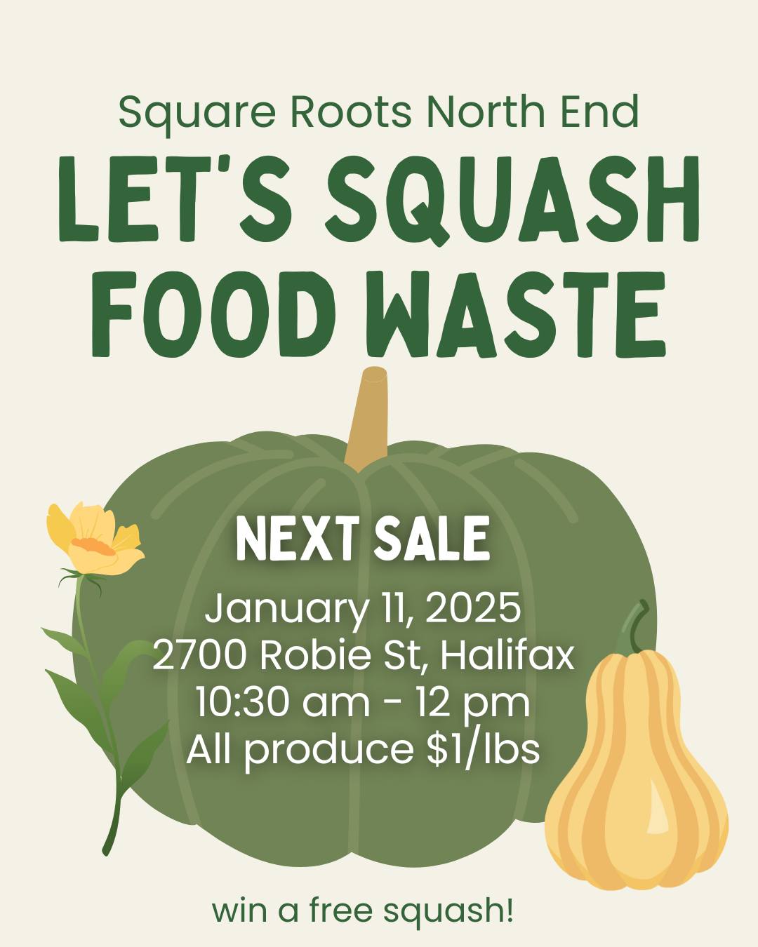 Square - SQUASH GIVEAWAY Square Roots North End is continuing to squash ...