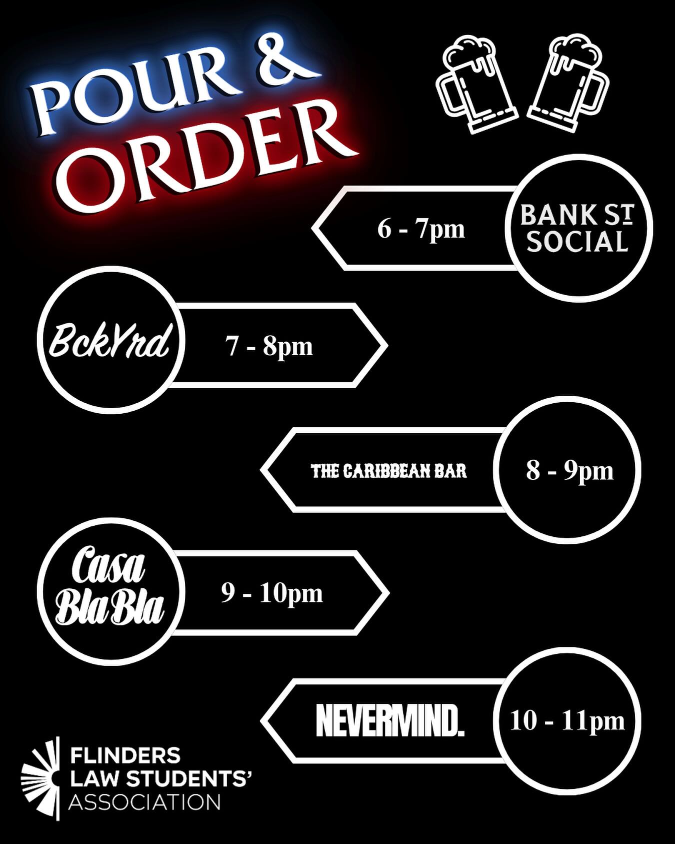 Flinders - Welcome to the Pour & Order Pub Crawl happening on Friday ...
