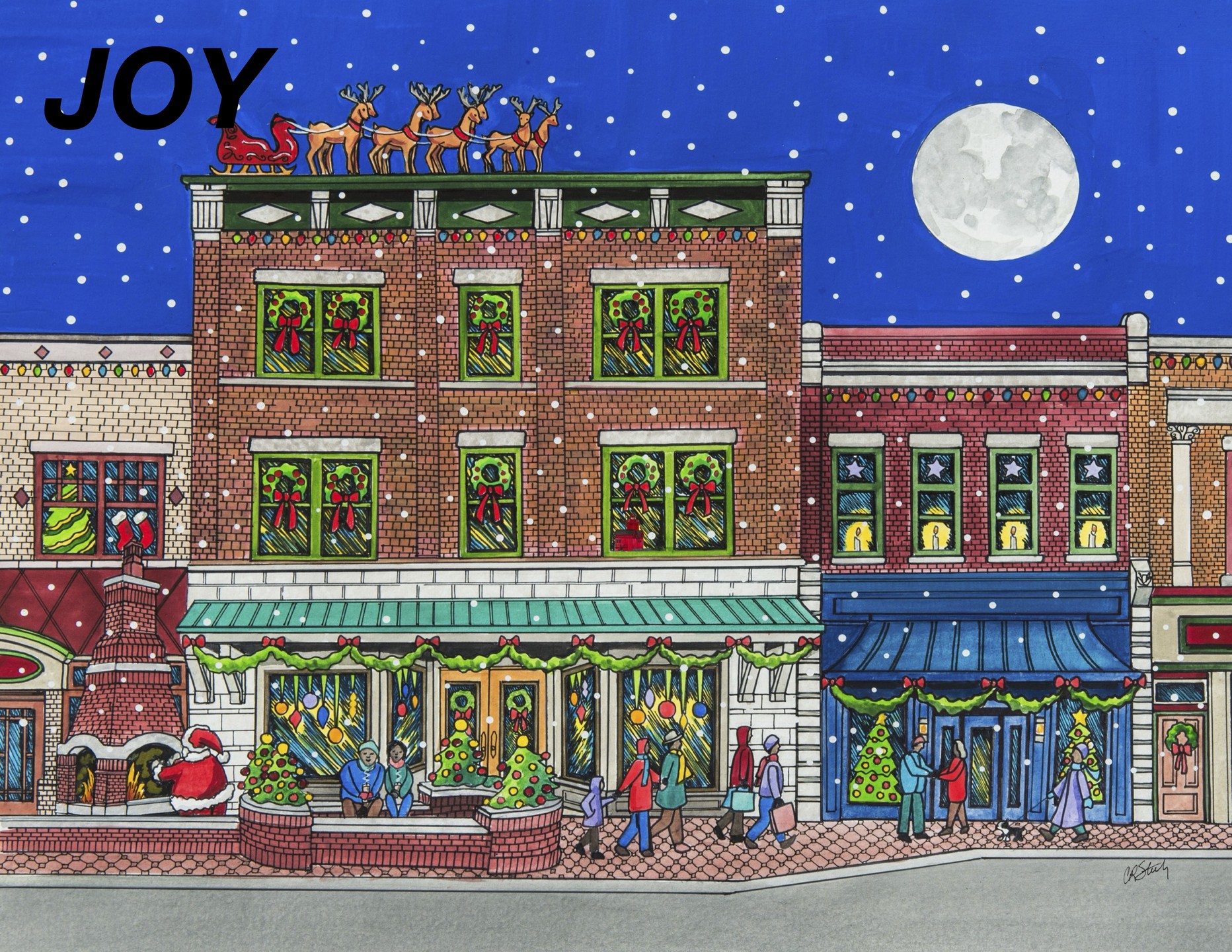 in silver bells what is dressed in holiday style Carolyn - 
