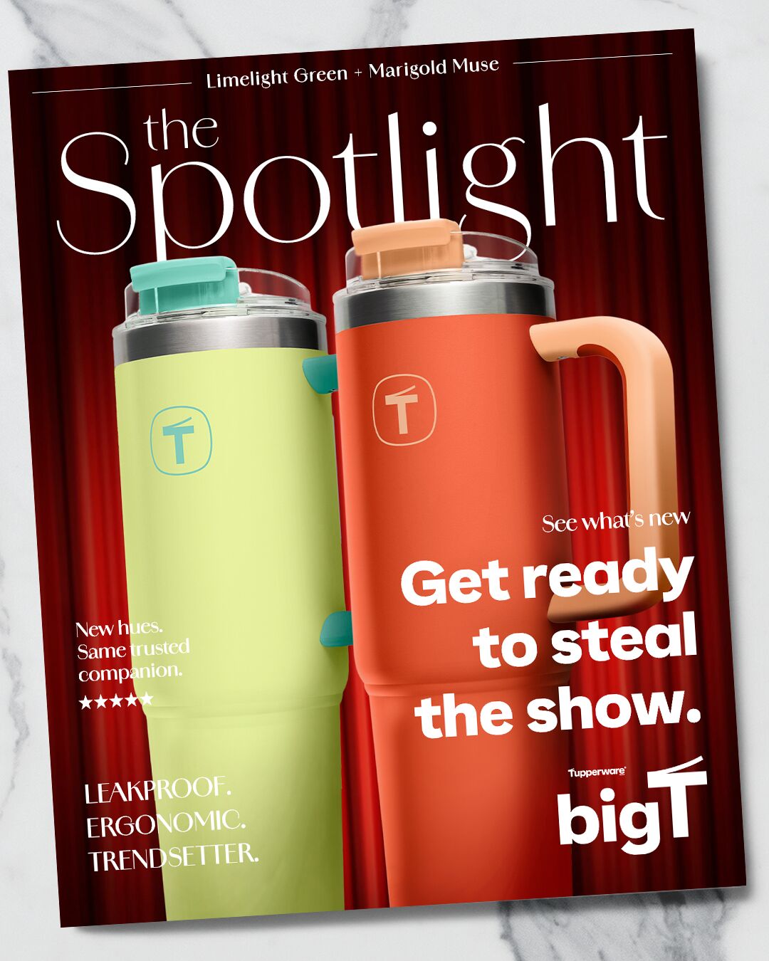 Bold. Bright. Brilliant. The newest big T colors are all of the