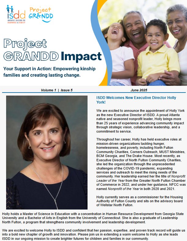 ISDD is thrilled to welcome Holly York as our new Executive Director ...