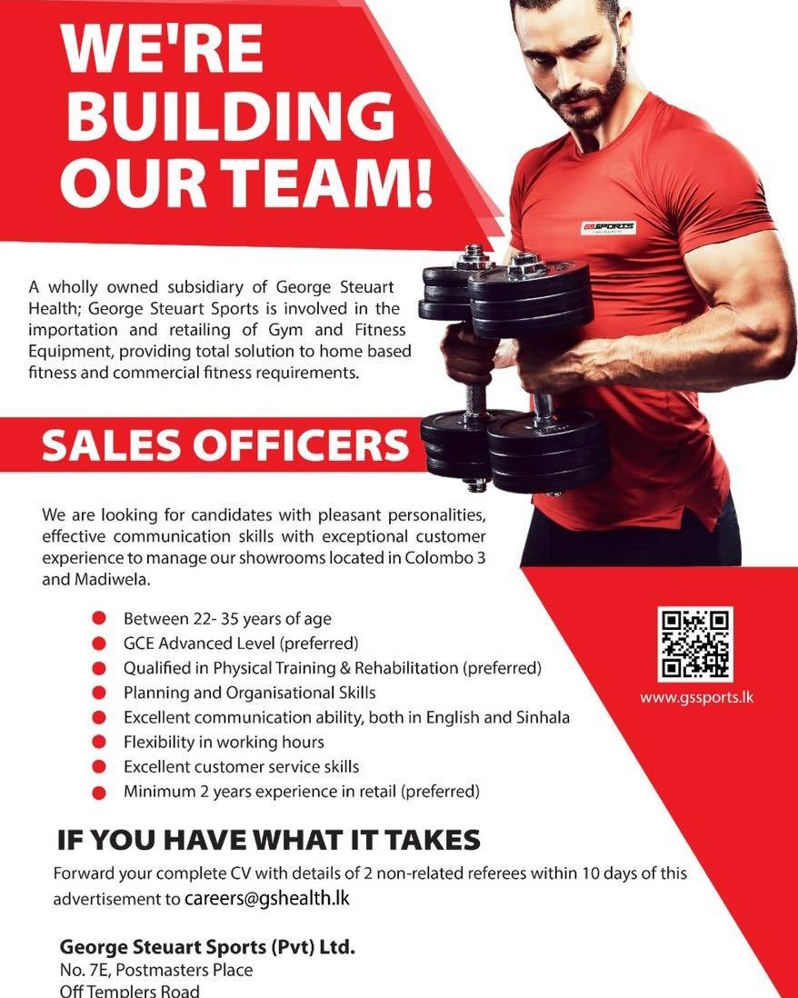 GS - George Steuart Sports is looking for dynamic Sales Officers to ...