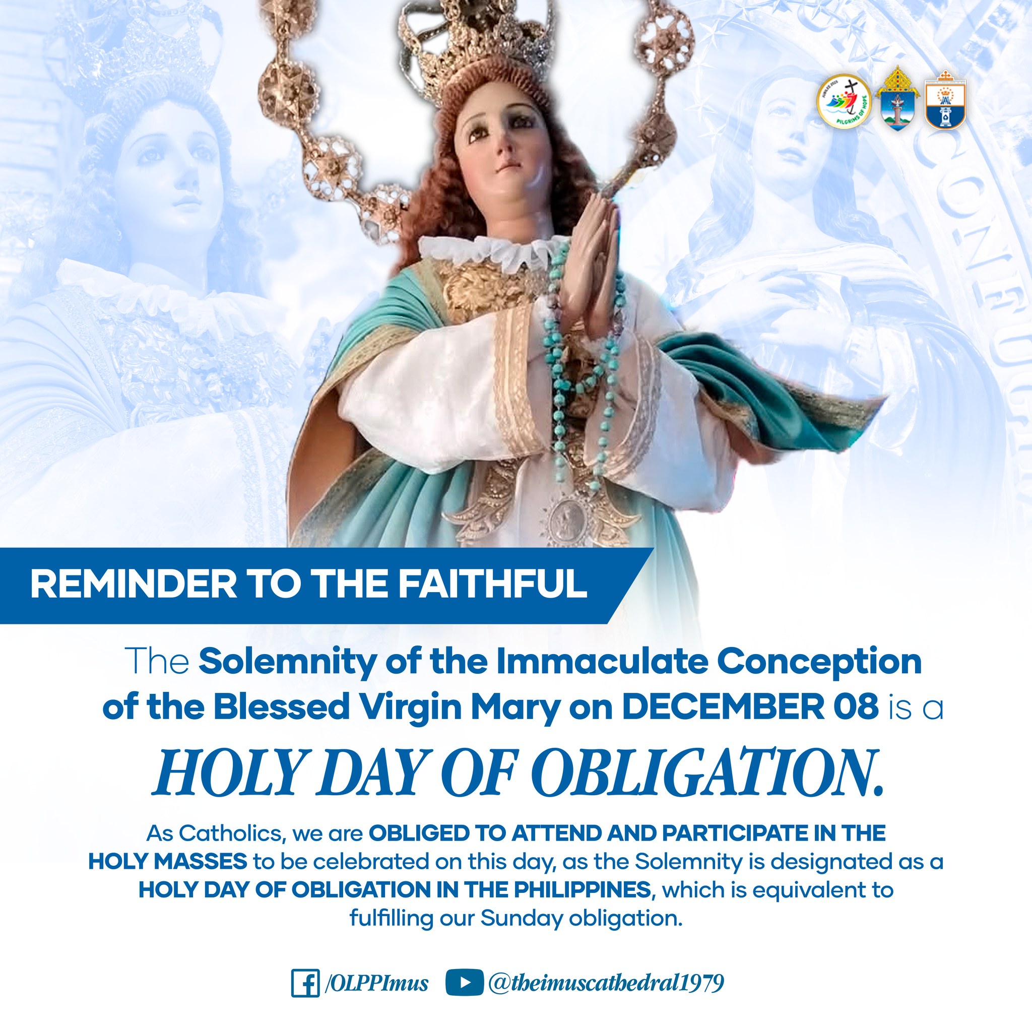 𝐑𝐞𝐦𝐢𝐧𝐝𝐞𝐫 𝐭𝐨 𝐭𝐡𝐞 𝐅𝐚𝐢𝐭𝐡𝐟𝐮𝐥: 𝐓𝐇𝐄 𝐒𝐎𝐋𝐄𝐌𝐍𝐈𝐓𝐘 𝐎𝐅 𝐓𝐇𝐄 𝐈𝐌𝐌𝐀𝐂𝐔𝐋𝐀𝐓𝐄 𝐂𝐎𝐍𝐂𝐄𝐏𝐓𝐈𝐎𝐍 𝐎𝐅 ...