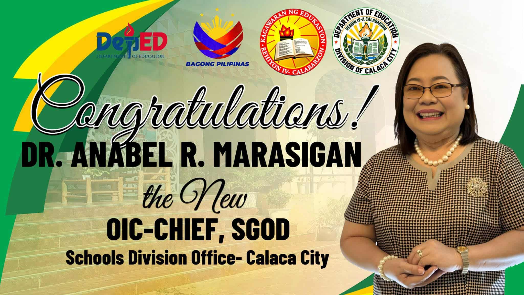 Congratulations Dr. Anabel R.... - DepEd Tayo Caluangan ES | Facebook