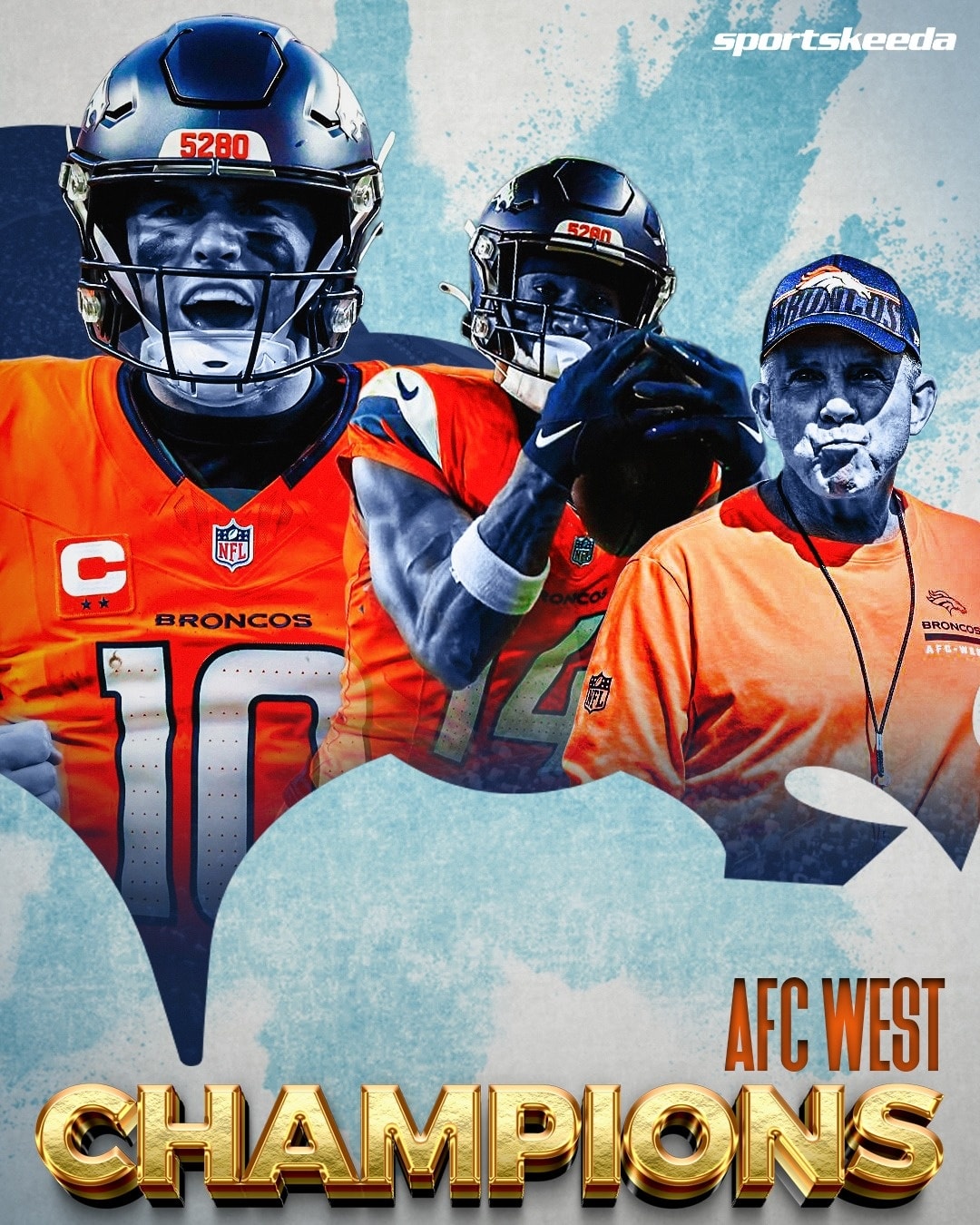 THE DENVER BRONCOS ARE AFC WEST CHAMPS FOR THE FIRST TIME SINCE