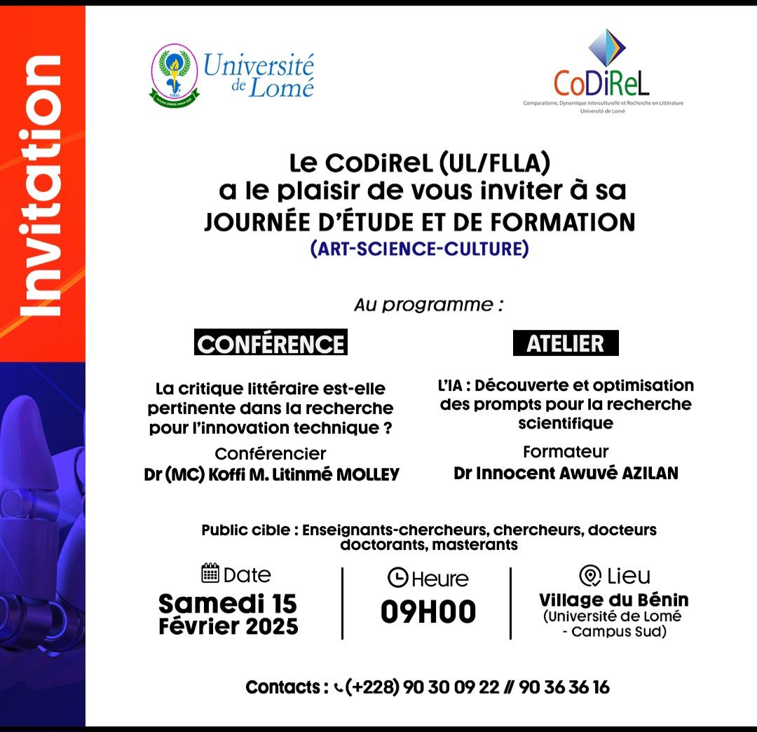 Lettres Modernes-Codirel-Université de Lomé | Lomé